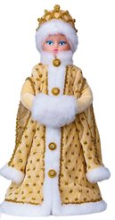 Игрушка Снегурочка Царская золотая 44см в упаковке