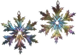 Украшение снежинка 12см радужная SYLKGJD-482107