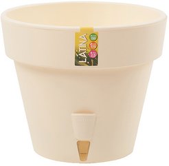 Горшок пластиковый Латина d17,5см h15,5см v2,5л крем