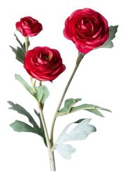 Цветок искусственный Lefard Ранункулюс красный 43см