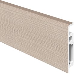 Плинтус напольный ударопрочный ПВХ Foresta Concept 70х2000мм Дуб светлый рифленый (012)