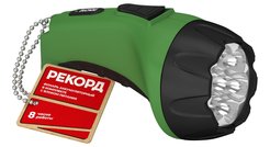 Фонарь аккумуляторный светодиодный РЕКОРД РМ-0107 Green