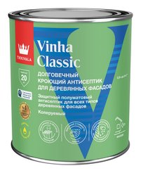 Антисептик кроющий Vinha Classic полуматовый белый База A (0,9л)