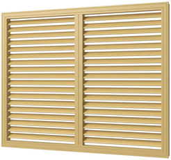 Решетка вентиляционная,профиль ПВХ,600х600,слоновая кость