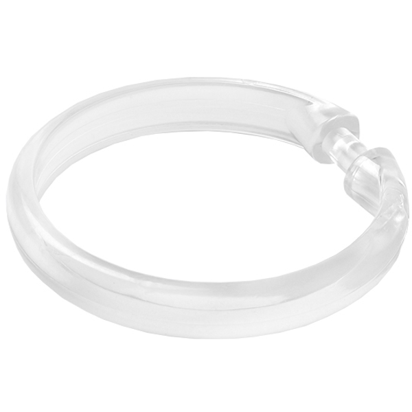 Кольца для штор в ванную IDDIS Transparent прозрачный, пластик 12шт