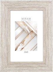 Рамка Gallery/МИРАМ 10х15см светлое дерево, пластик