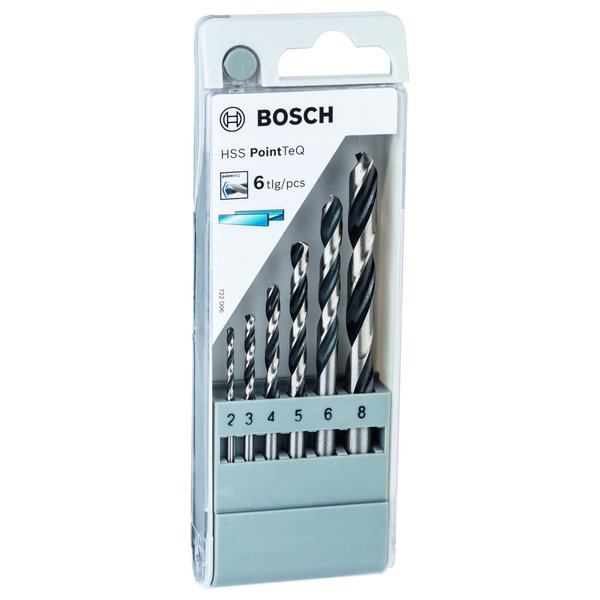Набор сверл Bosch HSS PointTeQ D2-8 6пред.