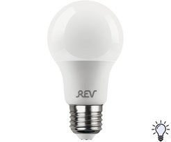 Лампа светодиодная REV 7Вт Е27 шар 4000К свет нейтральный белый