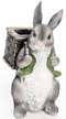 Фигура садовая Кашпо заяц с корзиной h32см U09092-Gray 