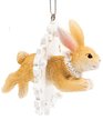 Украшение подвесное Зайчик в снежинке 7x7x7см 89358