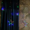 Электрогирлянда-занавес внутренняя Звезды 1,65х1м 120LED, разноцветный, концевой коннектор DStarICI-120