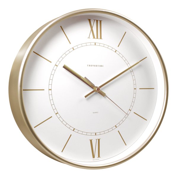 Часы настенные интерьерные Эдит d30,5 см золото
