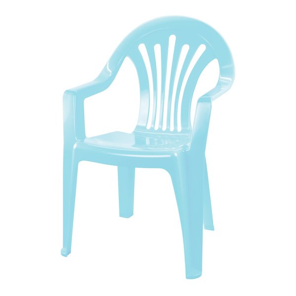 Кресло детское Альтернатива Plast Land 37х33х70см голубой, пластик