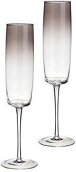 Набор бокалов д/шампанского Lefard Smoky shades 250мл 2шт стекло