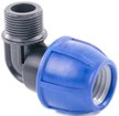 Отвод компрессионный ПНД d20х3/4" наружная резьба