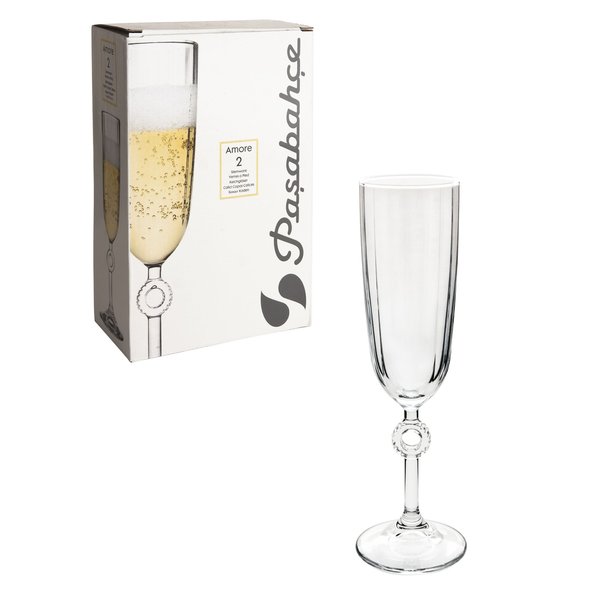 Набор бокалов д/шампанского Pasabahce Amore 150мл 2шт стекло