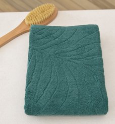 Полотенце махровое Flora 70х130 изумрудный
