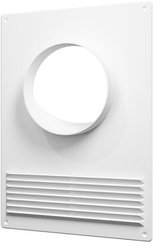 Площадка торцевая пластиковая с решеткой 180х250 фланец D125