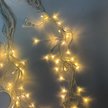 Электрогирлянда внешняя Бахрома 2х0,6м 100LED IP44, теплый белый, контролер, с коннектором, прозрач.кабель