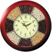 Часы настенные d29см Кофе пластик, пластик, круглый, бордовый 11131141