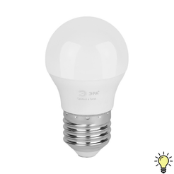 Лампочка светодиодная ЭРА GREEN LINE LED P45-12W-830-E27 GL E27 12 Вт шар теплый свет