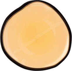 Тарелка сервировочная АКСАМ Bohemia Gold 28см стекло