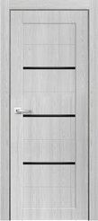 Дверь ДГ Тревизо финиш-пленка/черная вставка ясень дали серый 700х2000мм