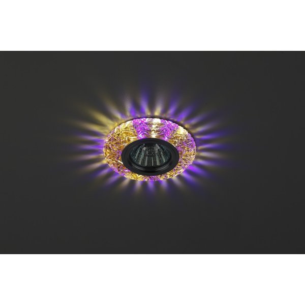 Светильник с подсветкой DK LD4 TEA/WH+PU (белый+фиолетовый)