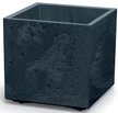 Кашпо Sierra Square Beton Effect 28,8х28,8см h29см v13,1л антрацит на колесиках