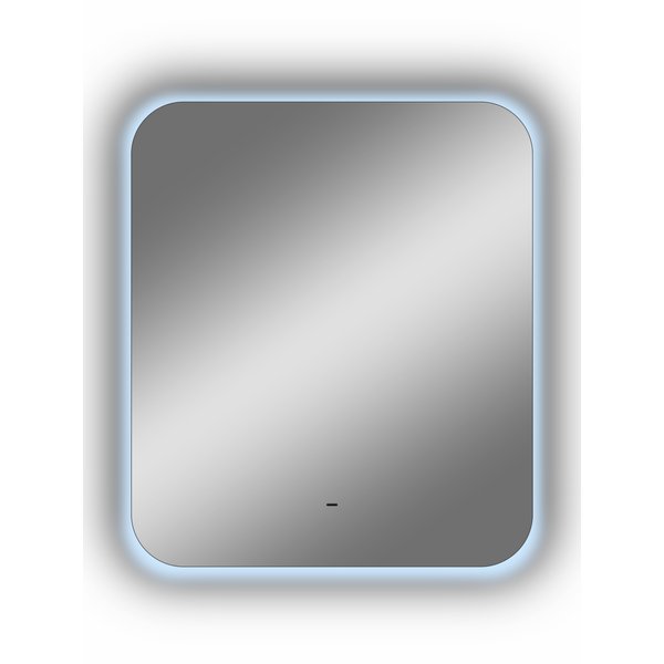 Зеркало Kler Led 60х70см с бесконтактным сенсором, холодная подсветка