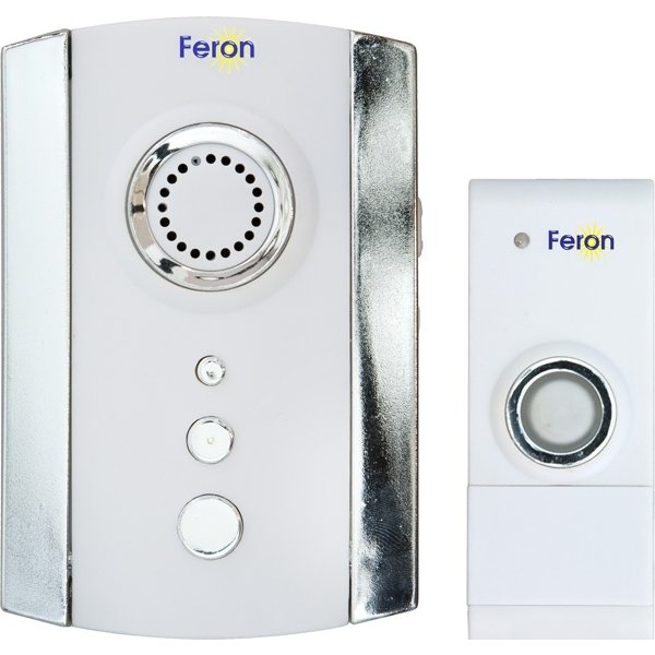 Звонок дверной беспроводной Feron E-368 2х15VАА 35 мелодий