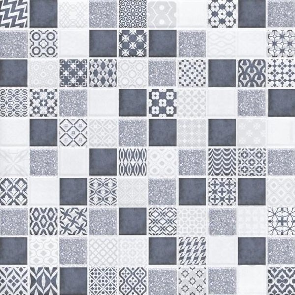 Декор Ингрид 30х30см мозаика св.серый шт (1632-0002)