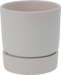 Горшок керамический Берген d12см h12,5см v0,9л, белый