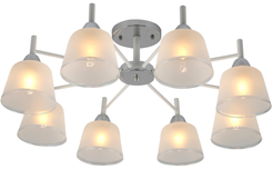 Люстра Steffani 3515-8 CR+WH, 8xE27/40W (76х76х27,5)
