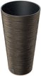 Кашпо Furu Round Slim Eco Wood d25см h48см V15л eco coffee, с вкладышем