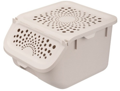 Контейнер д/хранения продуктов Phibo 27,5х24х17,5см 7,8л бежевый, пластик