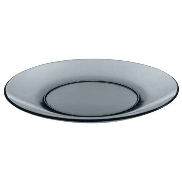 Тарелка обеденная Гласс ИНК Basilico Grey 20см серый, стекло