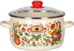 Кастрюля Appetite Болоньезе 5,5л эмаль, крышка стекло, индукция