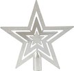 Верхушка на елку Звезда серебро 18,5х18х2см 90623
