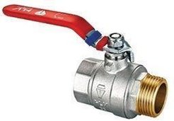 Кран латунный шаровый V&G 2" внутренняя-наружная резьба, ручка рычаг