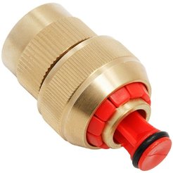 Коннектор 1/2" с аквастопом латунь