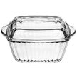 Форма д/запекания Pasabahce Borcam 23,2х19х11см 1,87л квадратная, стекло, крышка стекло
