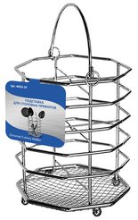 Подставка д/столовых приборов MultiDom 11х11см хром.сталь