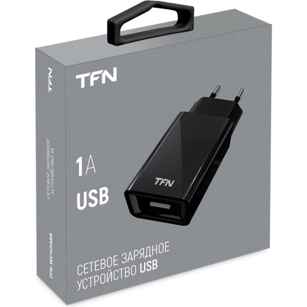 Устройство зарядное TFN без кабеля 1A black