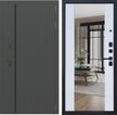 Дверь входная Тайгер 10 Зеркало Velluto Bianco 860х2050 правая