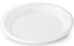 Набор тарелок одноразовых Мистерия 21см белые,ПС 12шт