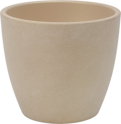 Кашпо бетонное Аура d15см h13см v1,3л, бутон, бежевый