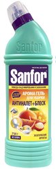 Гель д/чистки сантехники Sanfor Aroma 750мл Сочные тропики 