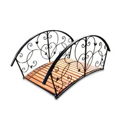 Мостик декоративный для сада 86х167х85см с подсветкой дерево