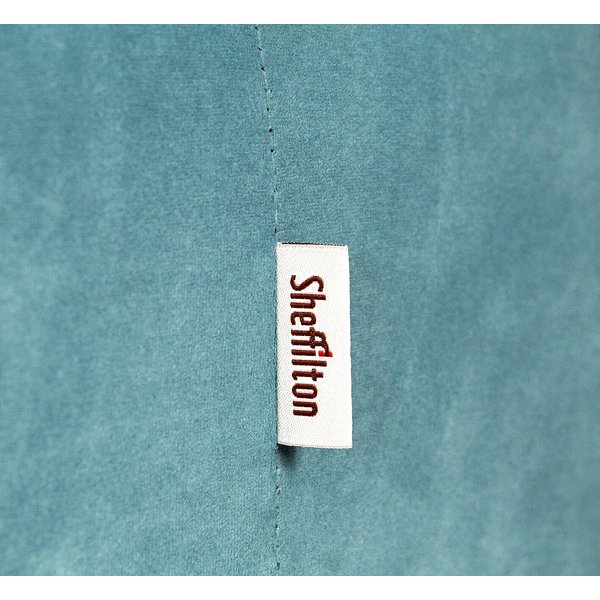 Банкетка Sheffilton SHT-B9 голубая пастель/золото
